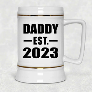 Daddy Established EST. 2023 - Beer Stein