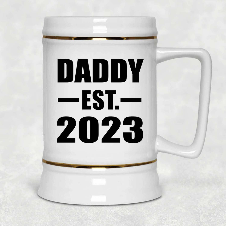 Daddy Established EST. 2023 - Beer Stein