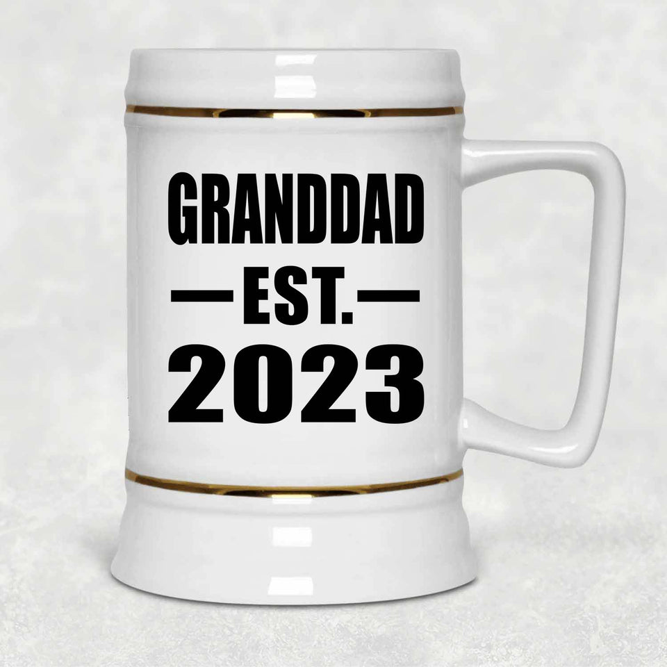 Granddad Established EST. 2023 - Beer Stein