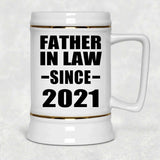 Father In Law Since 2021 - Beer Stein