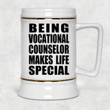 Being Vocational Counselor Makes Life Special - Beer Stein