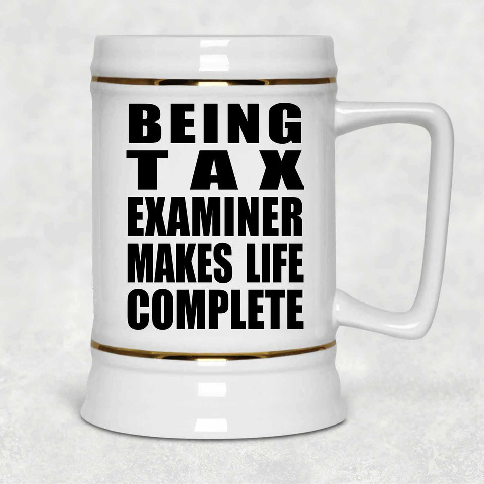 Being Tax Examiner Makes Life Complete - Beer Stein