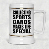 Collecting Sports Cards Makes Life Special - Beer Stein