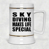 Sky Diving Makes Life Special - Beer Stein
