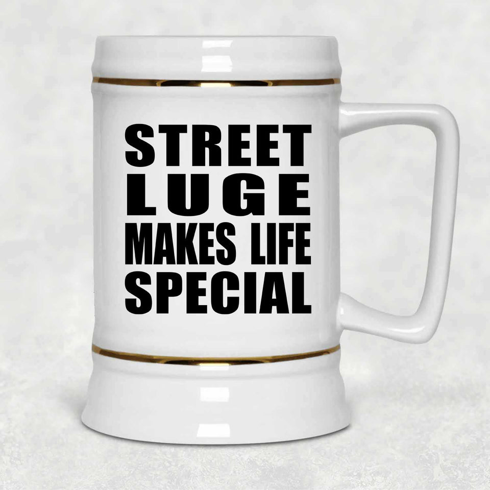 Street Luge Makes Life Special - Beer Stein