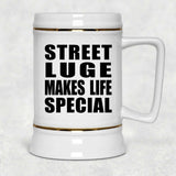 Street Luge Makes Life Special - Beer Stein