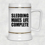 Sledding Makes Life Complete - Beer Stein