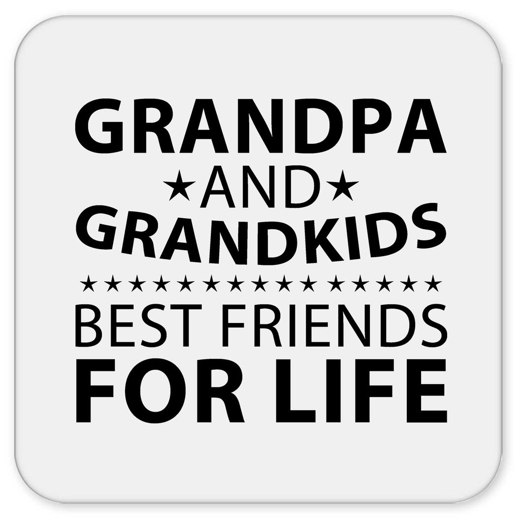 Grandpa and Grandkids, Best Friends For Life - Drink Coaster