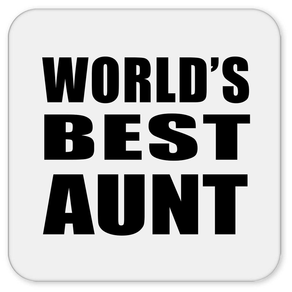 World's Best Aunt - Drink Coaster