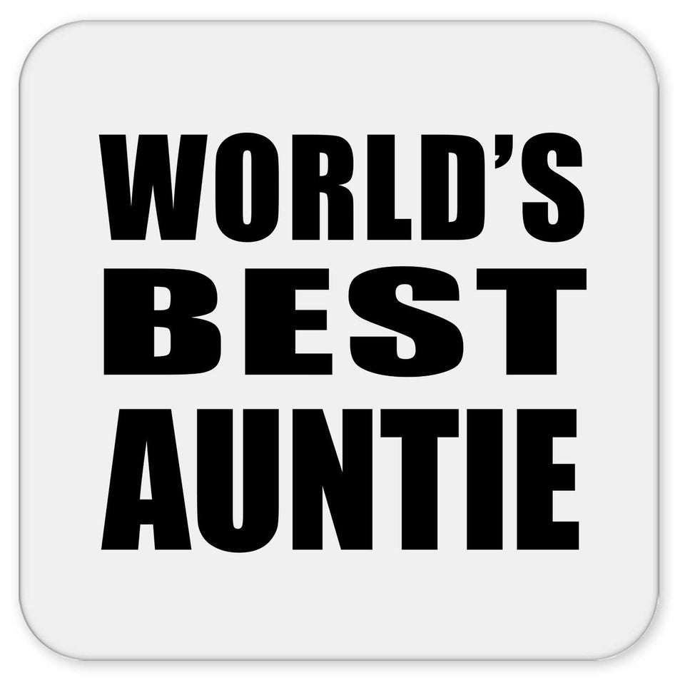 World's Best Auntie - Drink Coaster