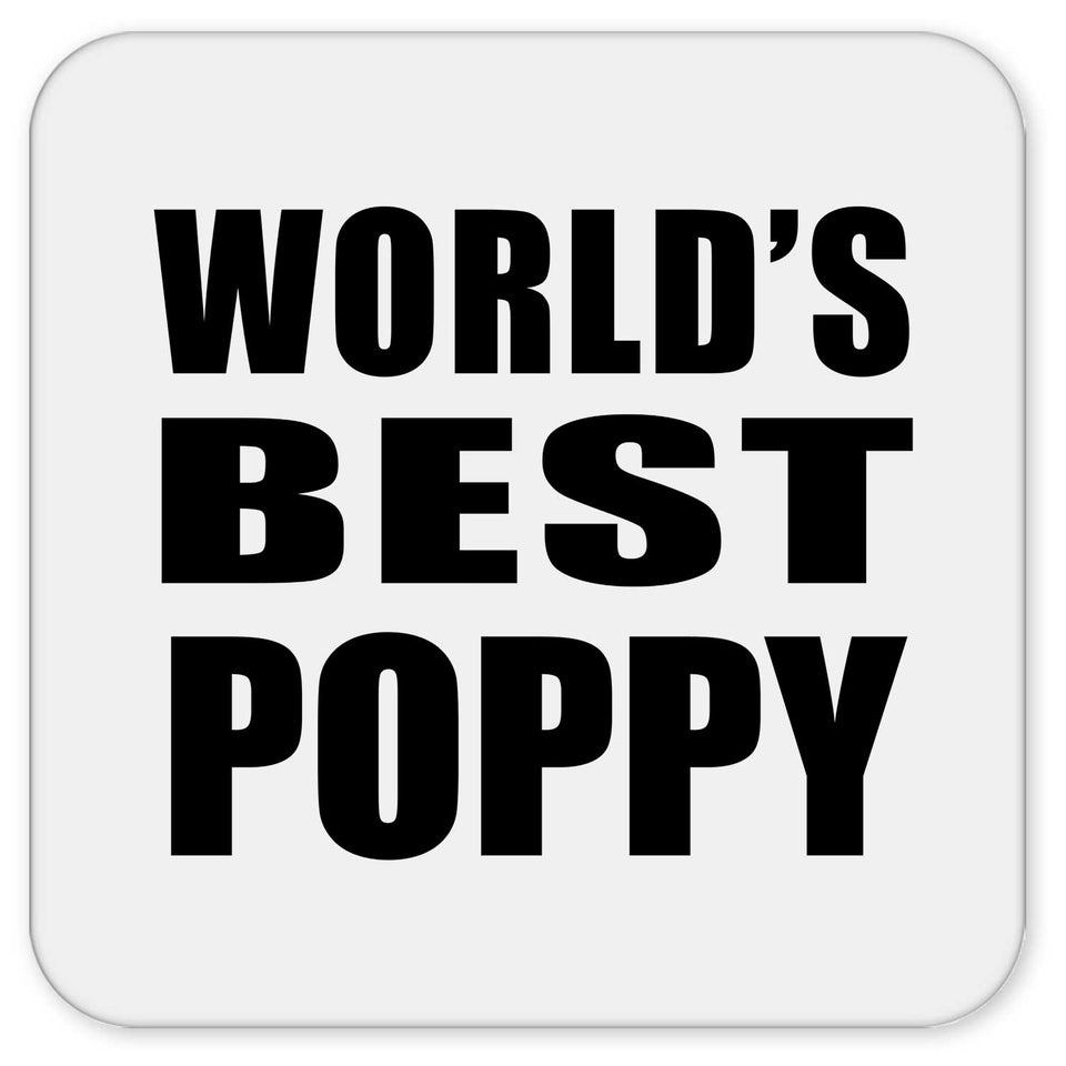 World's Best Poppy - Drink Coaster