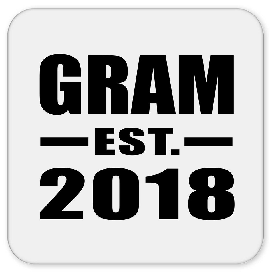 Gram Established EST. 2018 - Drink Coaster