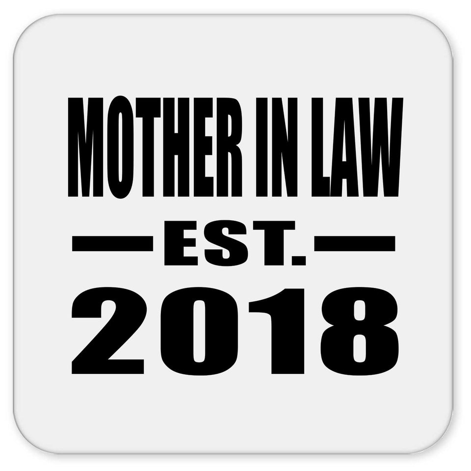 Mother In Law Established EST. 2018 - Drink Coaster