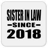Sister In Law Since 2018 - Drink Coaster