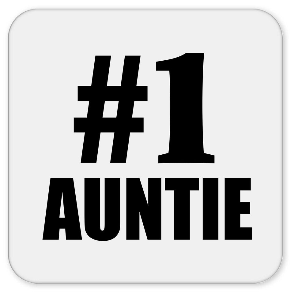 Number One #1 Auntie - Drink Coaster