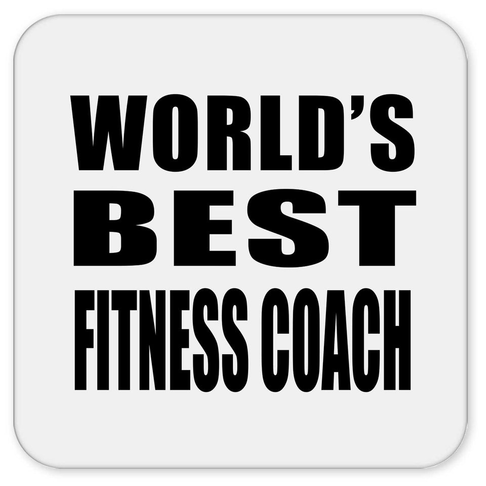 World's Best Fitness Coach - Drink Coaster