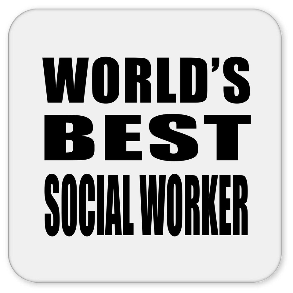 World's Best Social Worker - Drink Coaster