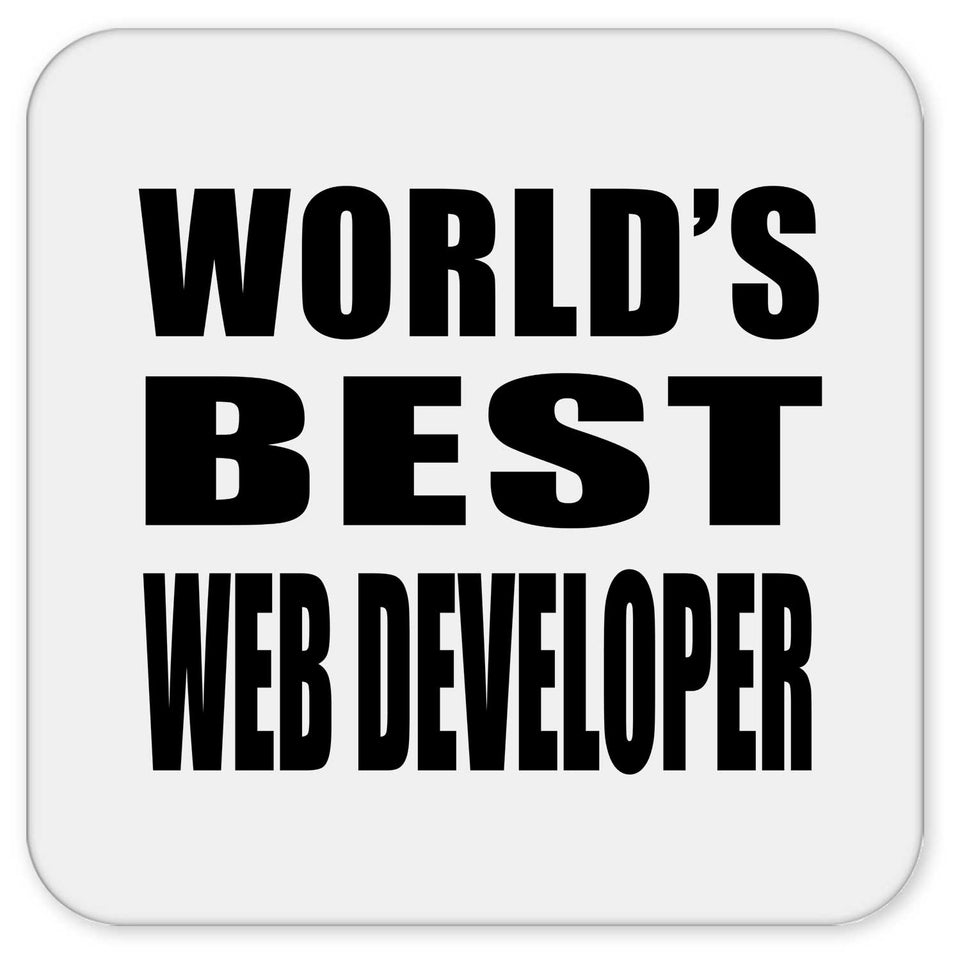 World's Best Web Developer - Drink Coaster