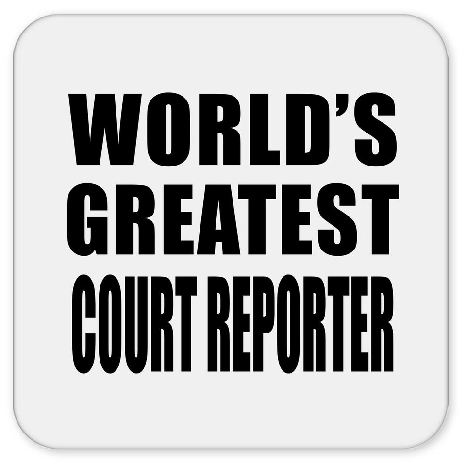 World's Greatest Court Reporter - Drink Coaster