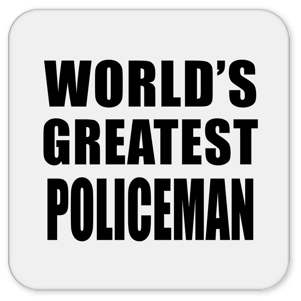 World's Greatest Policeman - Drink Coaster