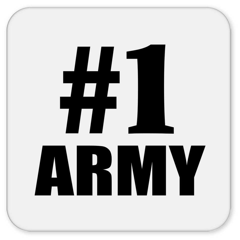 Number One #1 Army - Drink Coaster