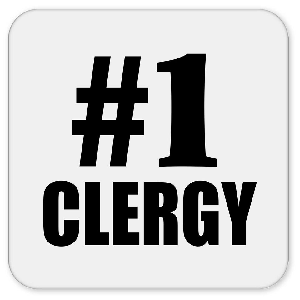 Number One #1 Clergy - Drink Coaster