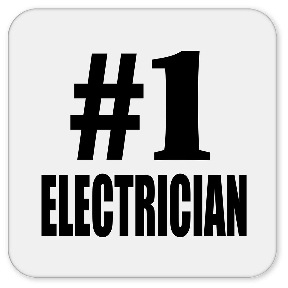Number One #1 Electrician - Drink Coaster