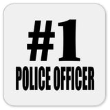 Number One #1 Police Officer - Drink Coaster