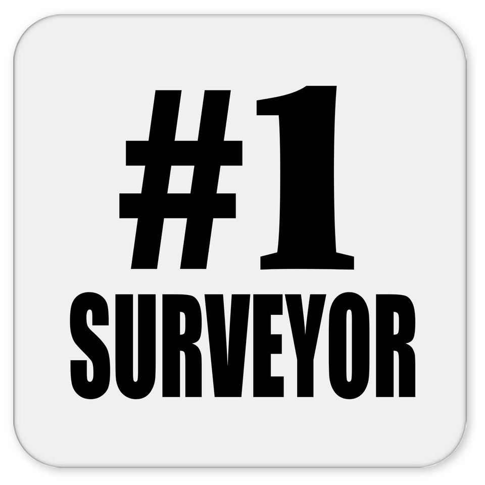Number One #1 Surveyor - Drink Coaster