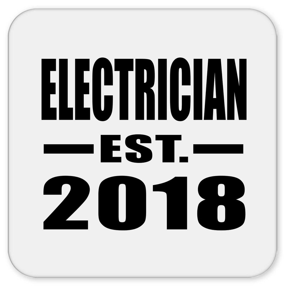 Electrician Established EST. 2018 - Drink Coaster