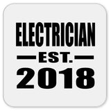 Electrician Established EST. 2018 - Drink Coaster