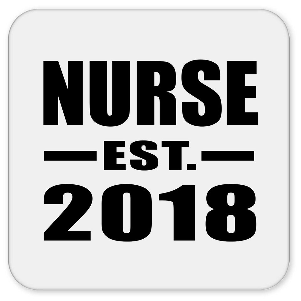 Nurse Established EST. 2018 - Drink Coaster