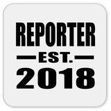 Reporter Established EST. 2018 - Drink Coaster