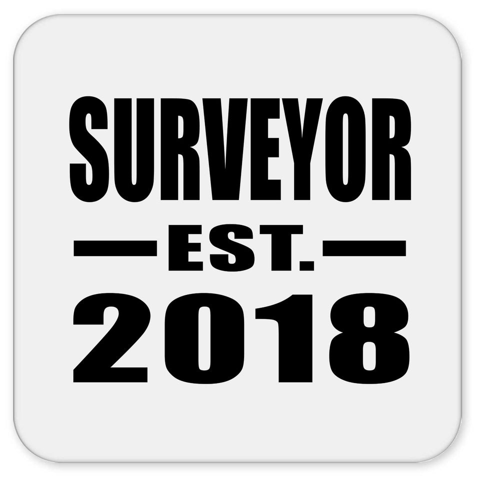 Surveyor Established EST. 2018 - Drink Coaster