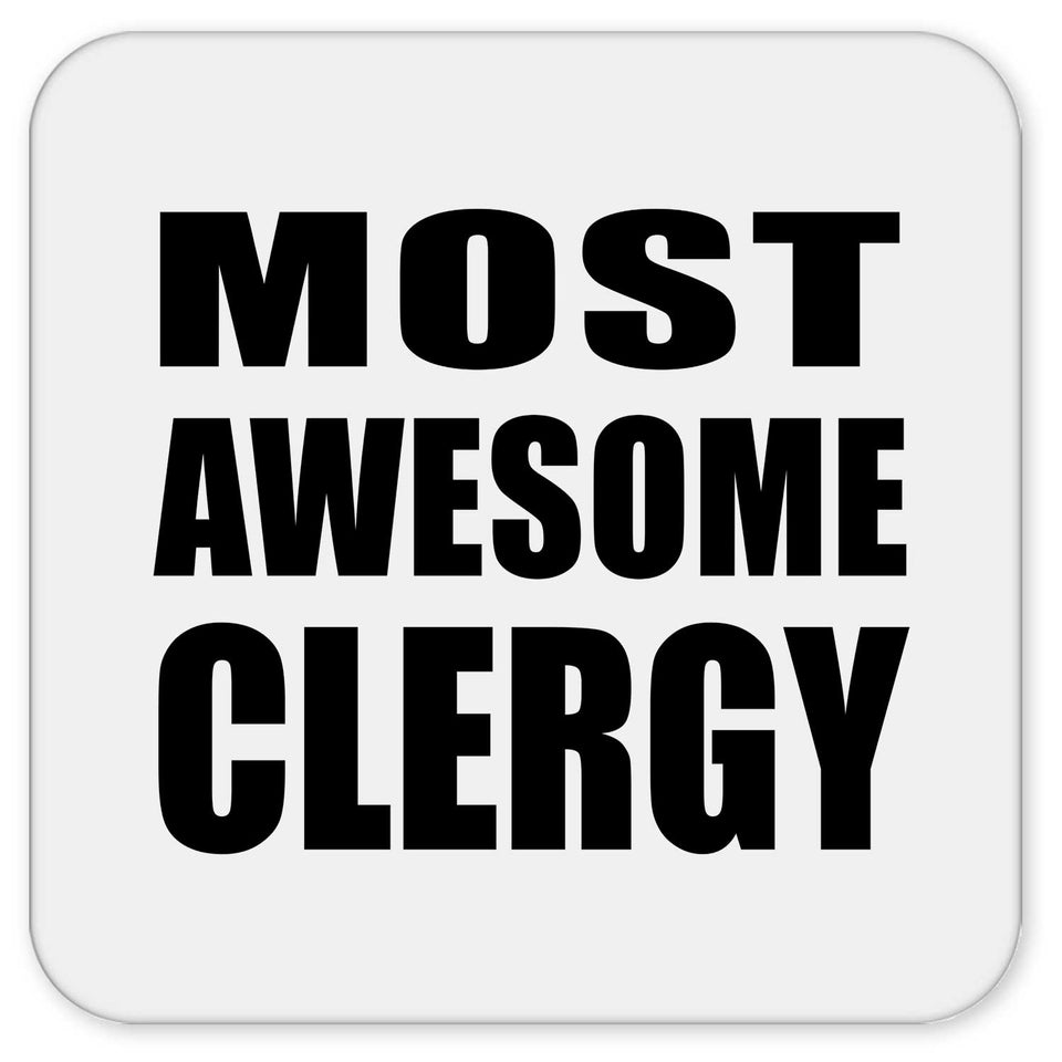 Most Awesome Clergy - Drink Coaster