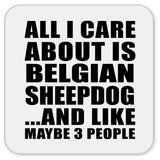 All I Care About Is Belgian Sheepdog - Drink Coaster
