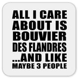 All I Care About Is Bouvier Des Flandres - Drink Coaster