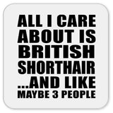 All I Care About Is British Shorthair - Drink Coaster