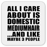 All I Care About Is Domestic Mediumhair - Drink Coaster