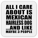 All I Care About Is Mexican Hairless Dog - Drink Coaster