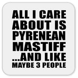All I Care About Is Pyrenean Mastiff - Drink Coaster