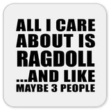 All I Care About Is Ragdoll - Drink Coaster