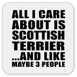 All I Care About Is Scottish Terrier - Drink Coaster