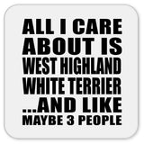 All I Care About Is West Highland White Terrier - Drink Coaster