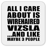 All I Care About Is Wirehaired Vizsla - Drink Coaster