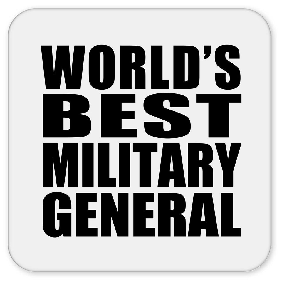 World's Best Military General - Drink Coaster