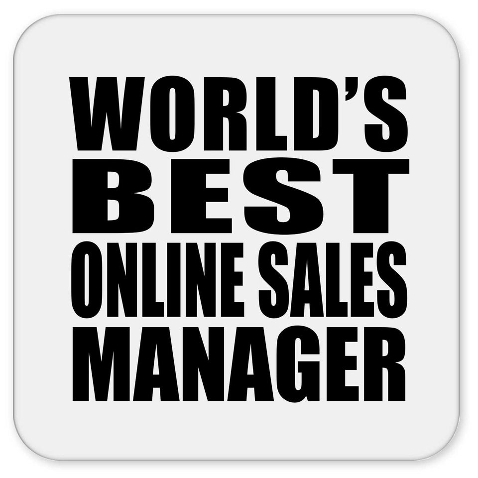 World's Best Online Sales Manager - Drink Coaster
