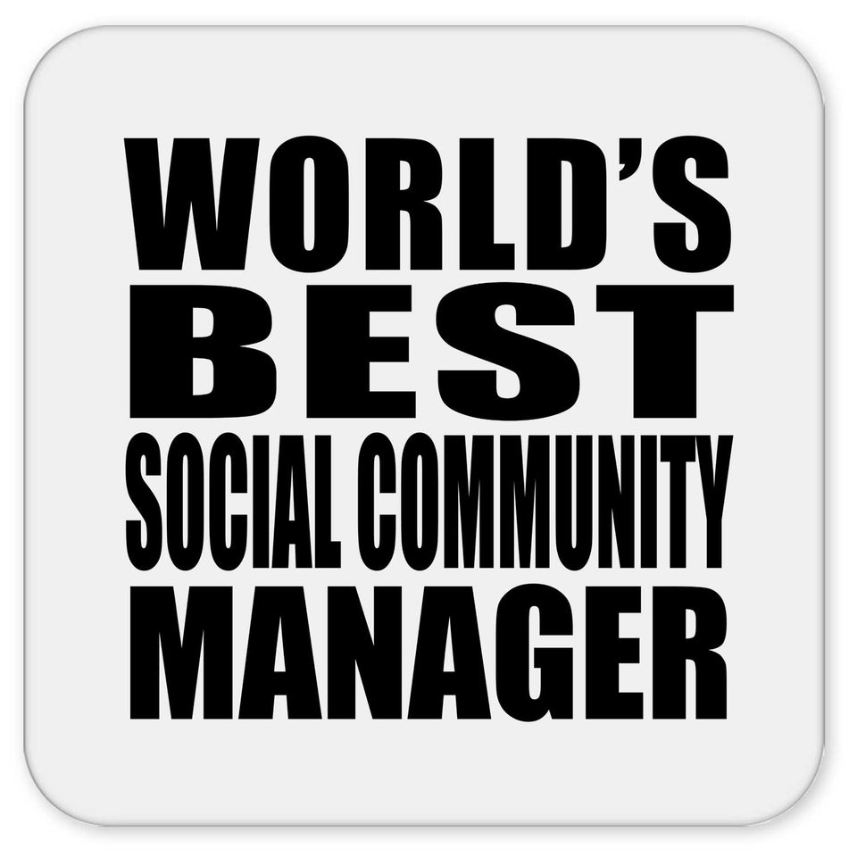World's Best Social Community Manager - Drink Coaster