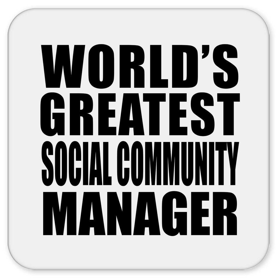 World's Greatest Social Community Manager - Drink Coaster