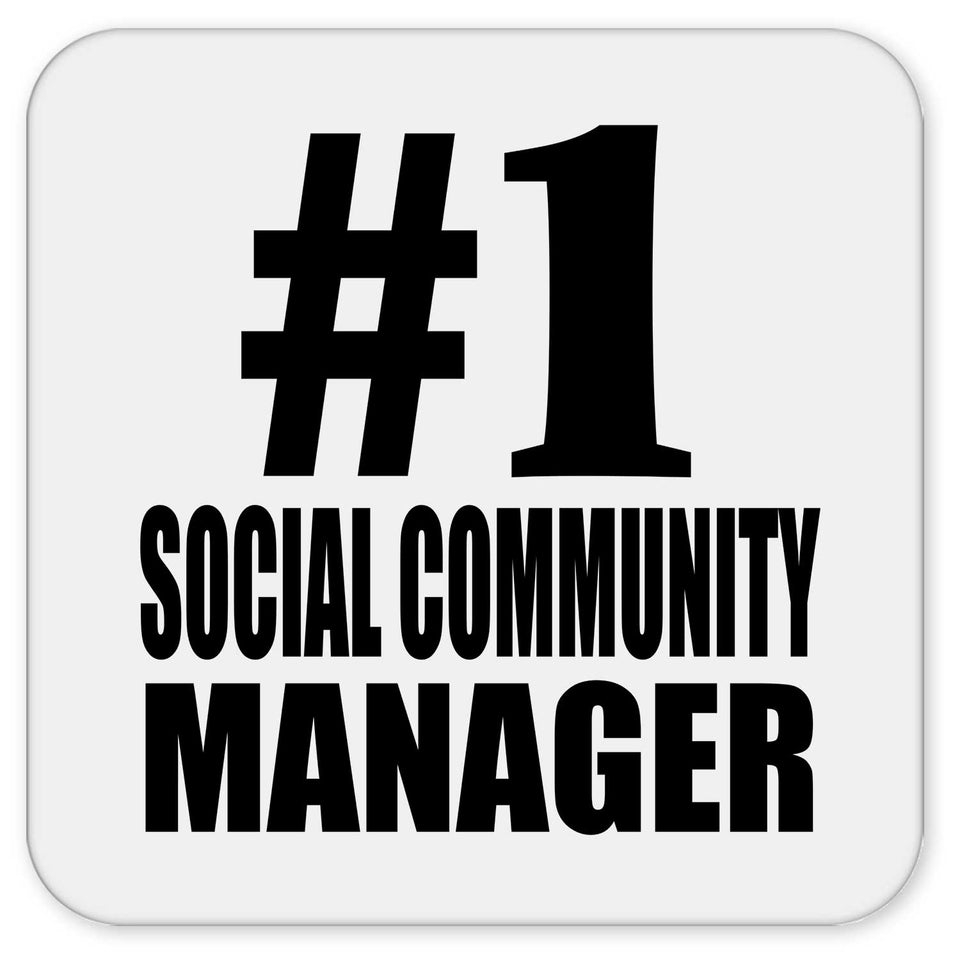Number One #1 Social Community Manager - Drink Coaster